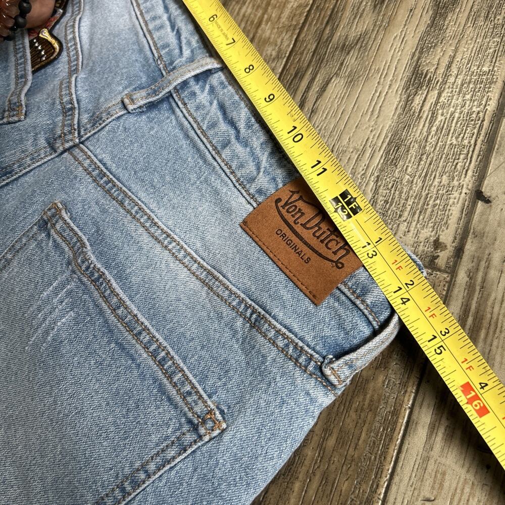 Von Dutch Jeans Wide Leg Logo Size 26 Y2K Extra Baggy - Picture 6 of 9